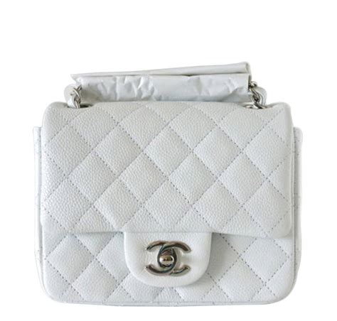 chanel square mini white|Chanel mini rectangle flap bag.